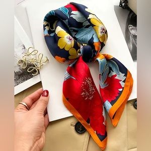 NEW Colorful Satin elegant scarf